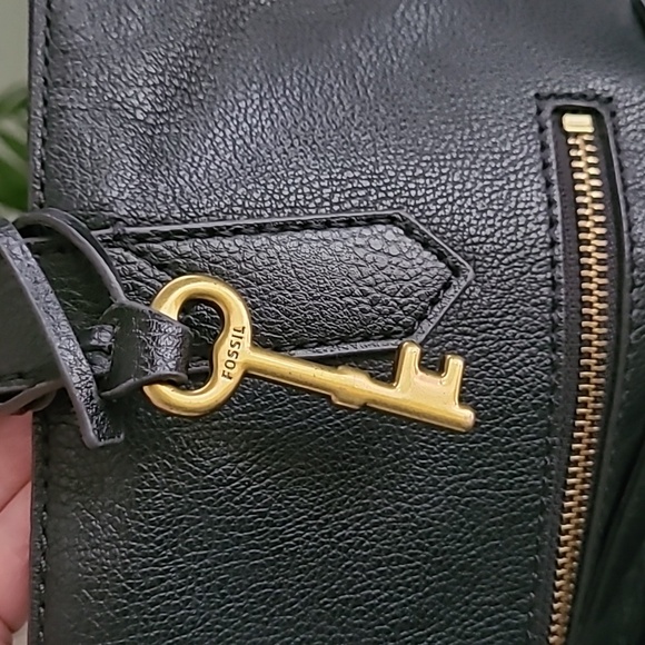 Black Leather Tote Bag ❤️ - Picture 12 of 12